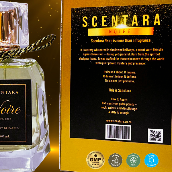 Scentara Noire – Tonnerre Nocturne Extrait de Parfum | 60ml | A daring tribute to the dark sensuality of Carolina Herrera – Bad Boy Parfum 100% Oil-Based | Highest Quality | Long-Lasting Wear