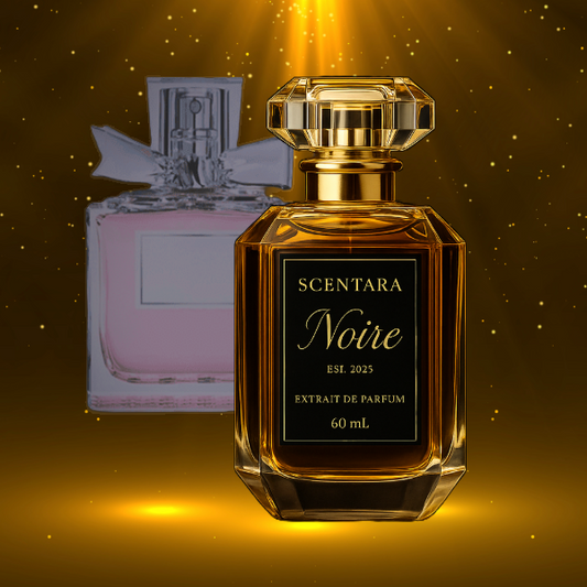 Scentara Noire – Mademoiselle Chérie Extrait de Parfum | 60ml A charming tribute to the youthful elegance of Miss Dior Chérie 100% Oil-Based | Highest Quality | Long-Lasting Wear