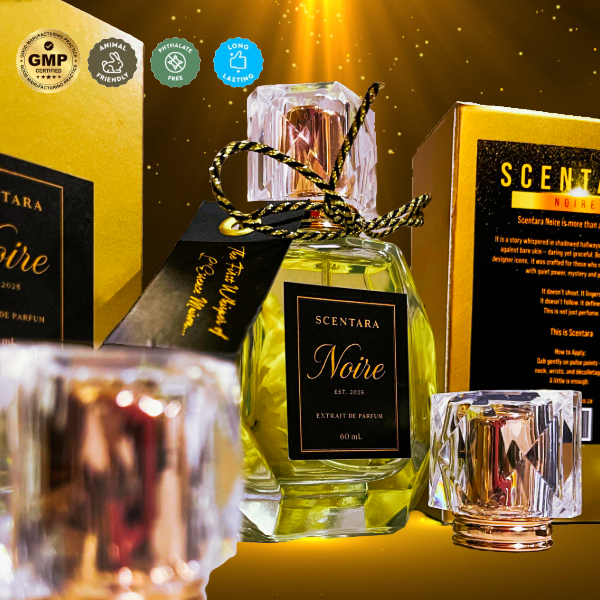 Scentara Noire – Tonnerre Nocturne Extrait de Parfum | 60ml | A daring tribute to the dark sensuality of Carolina Herrera – Bad Boy Parfum 100% Oil-Based | Highest Quality | Long-Lasting Wear