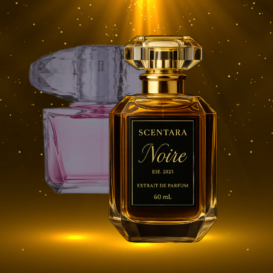 Scentara Noire – Cristal de Rosée Extrait de Parfum | 60ml An elegant tribute to the luminous freshness of Versace Bright Crystal 100% Oil-Based | Highest Quality | Long-Lasting Wear
